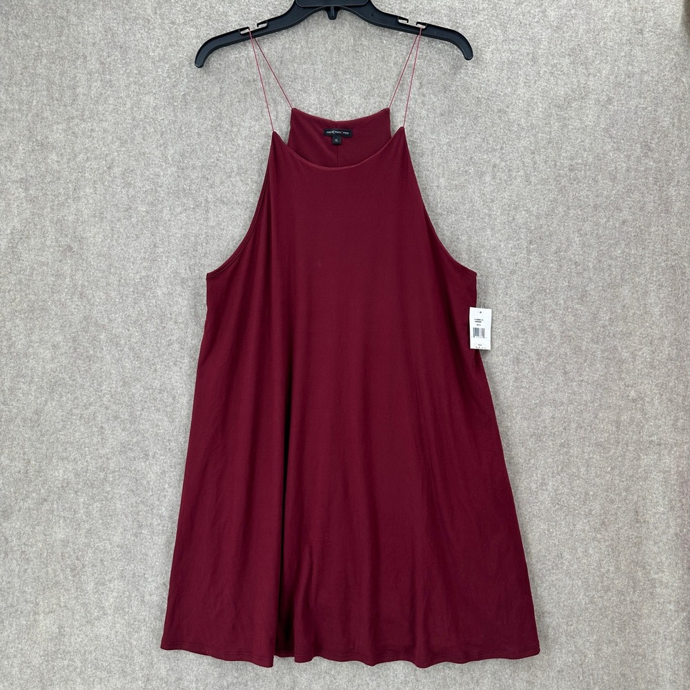 NWT MmMmMm Burgundy Halter Neck Swing Dress XL Sexy Party‎